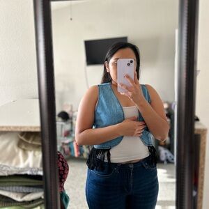 🌸✨ Denim Blue Vest